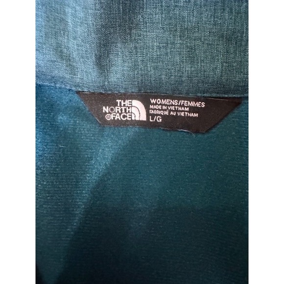 The North Face Windwall Full Zip Soft Shell‎ Blue Green Teal Jacket Womens LRG - Picture 6 of 13